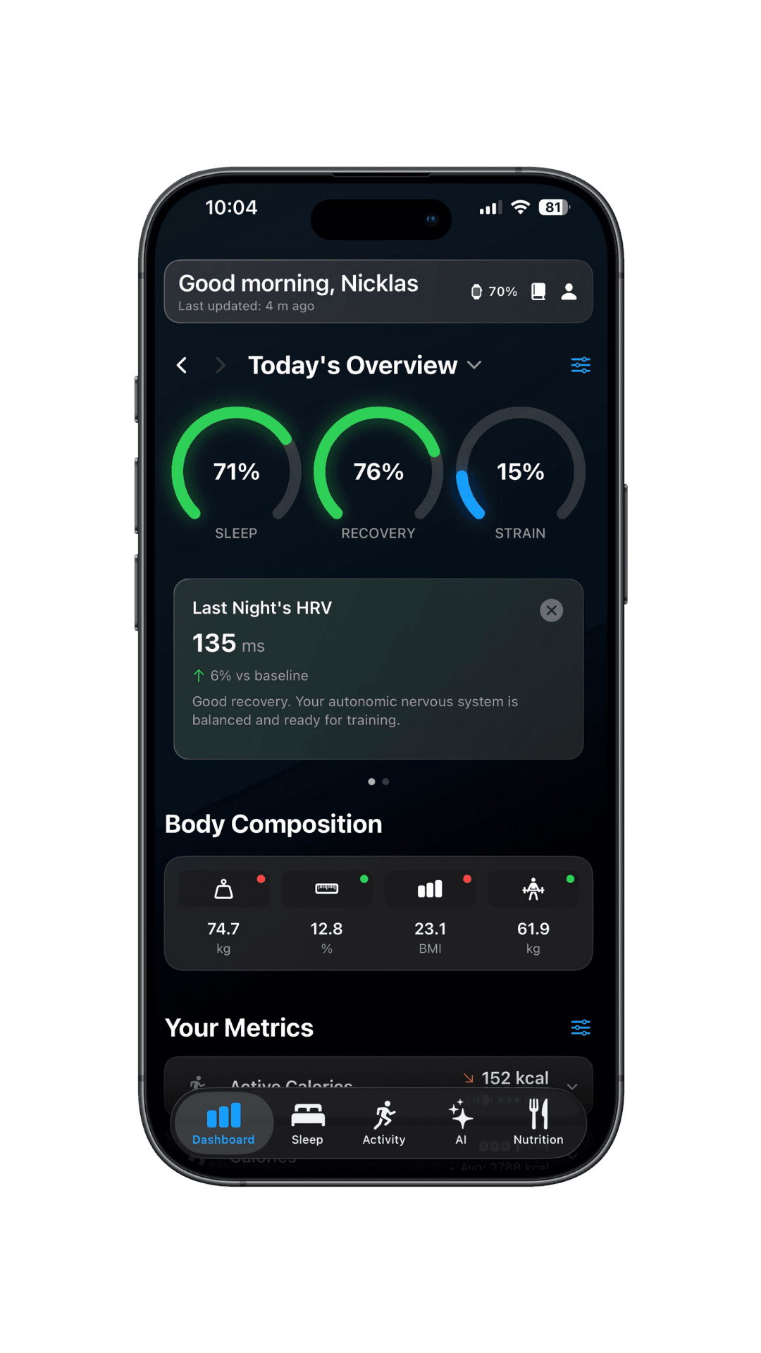 Vitalstat Dashboard